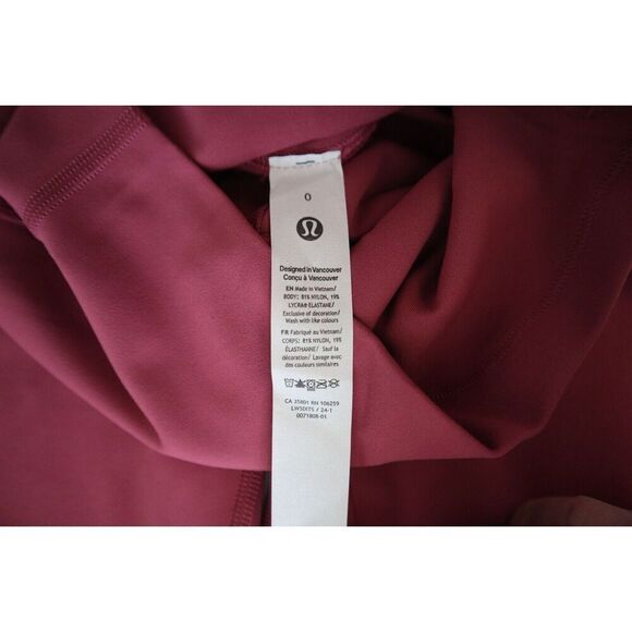 Lululemon LW5DITS Women's Sz 0 Washed Mauve Pink Align High-Rise 28" Pants - Picture 4 of 10